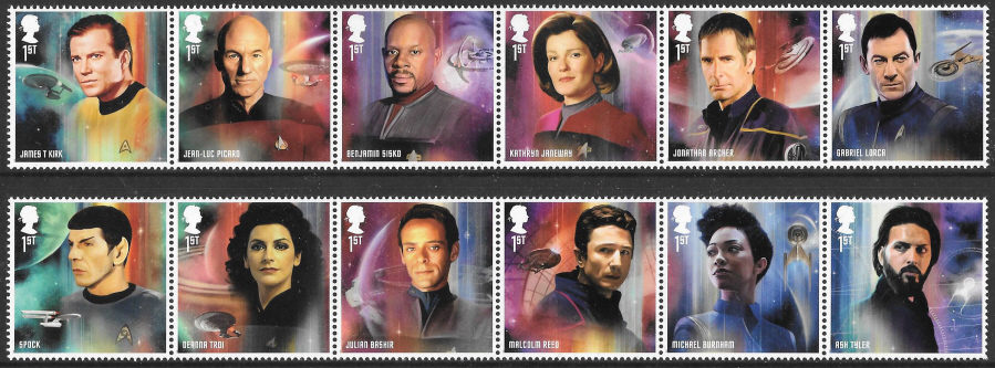 SG4443 / 54 2020 Star Trek unmounted mint set of 12